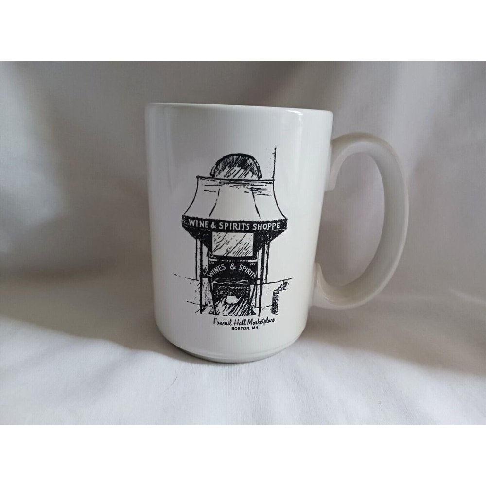 Faneuil Hall Marketplace Boston Ma Wine & Spirits Shoppe Coffee Cup Mug